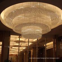 Luxury hotel restaurant gold big custom ceiling lamp